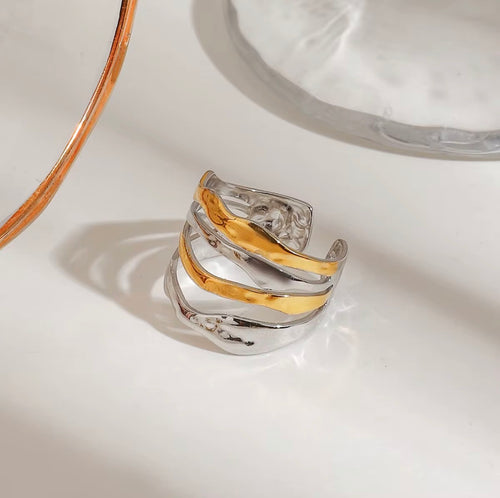 Anillos abiertos multicapa de Hip Hop