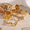 Brazaletes Dorados gold bracelets by ND Luxury Jewelry