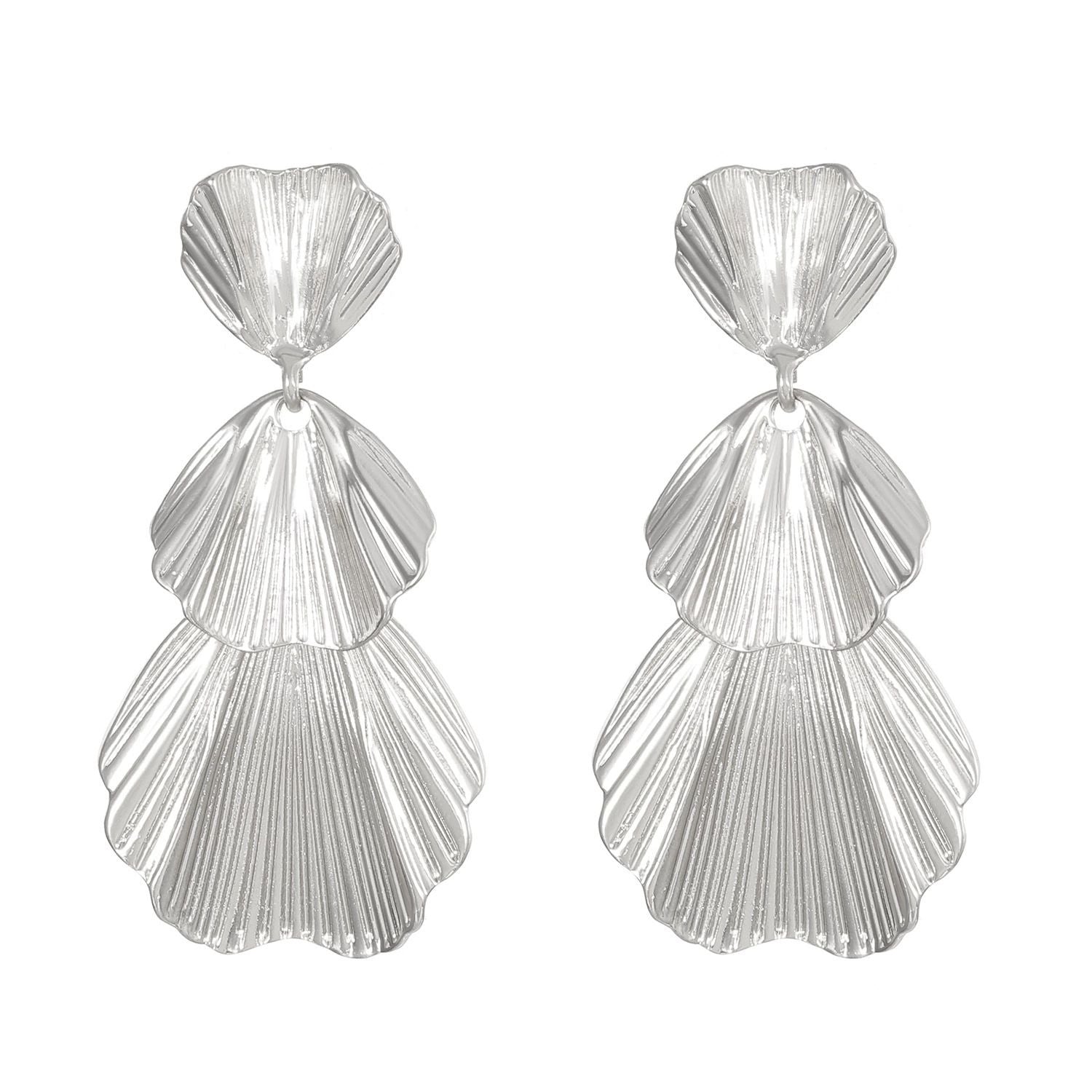 Elegant pendientes 18K gold earrings