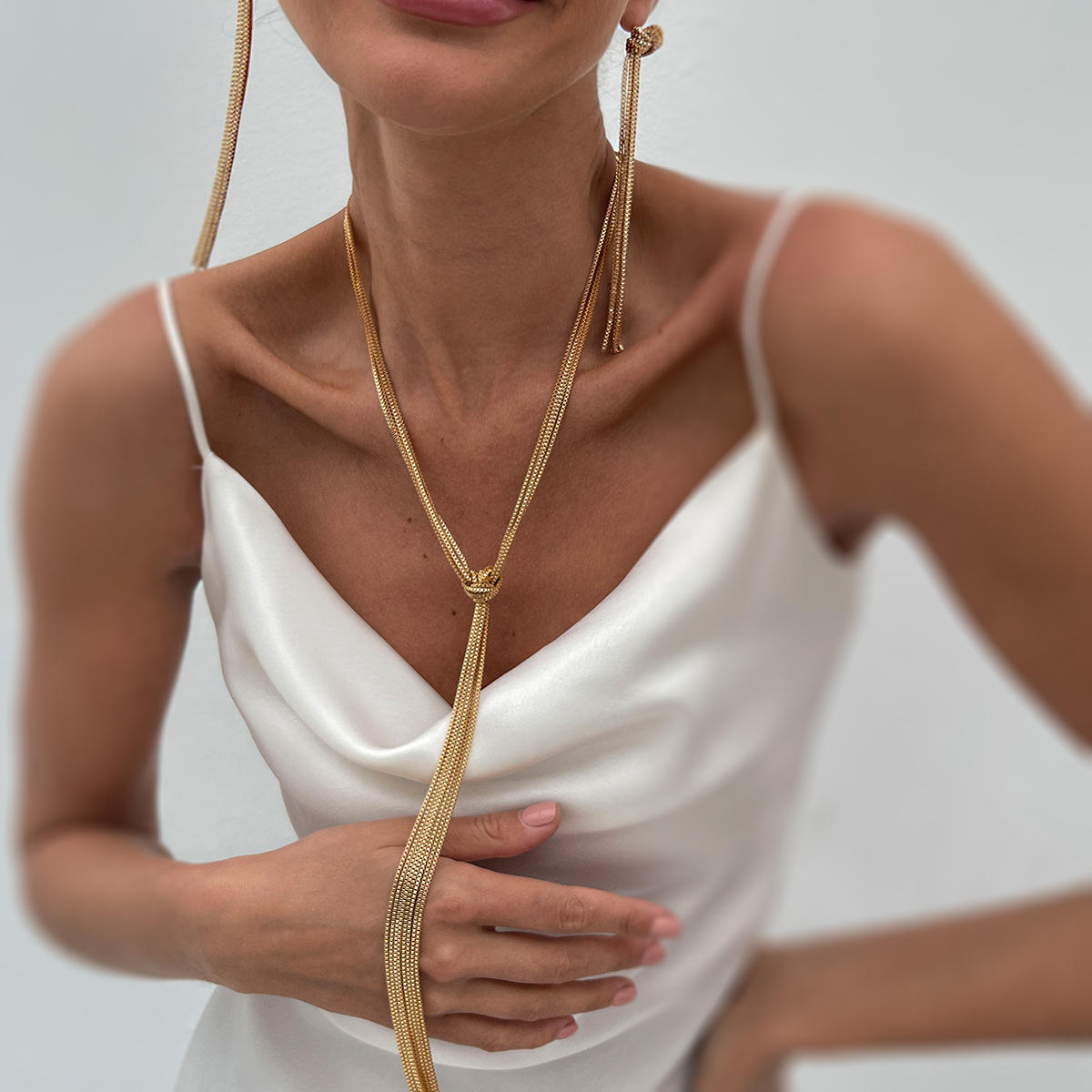 Collares largos chapados en oro 18K by ND Luxury Jewelry