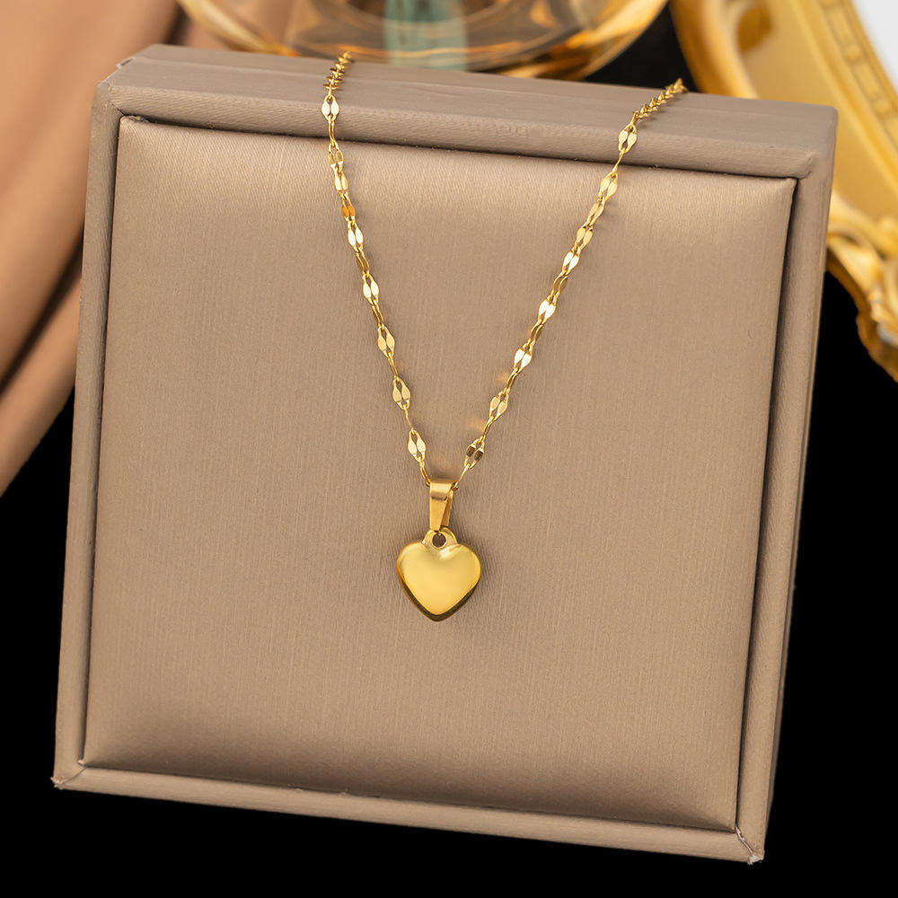 Conjunto de joyería de corazón oro 18K by ND Luxury Jewelry