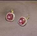 Elegant crystal drop Pendientes de Gota de Cristales earrings