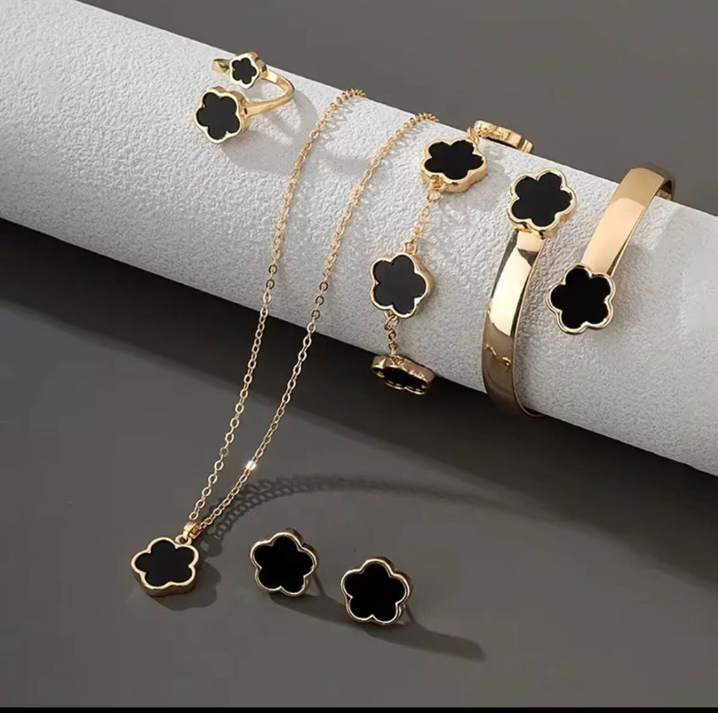 Elegant Set Versátil necklace and earrings set