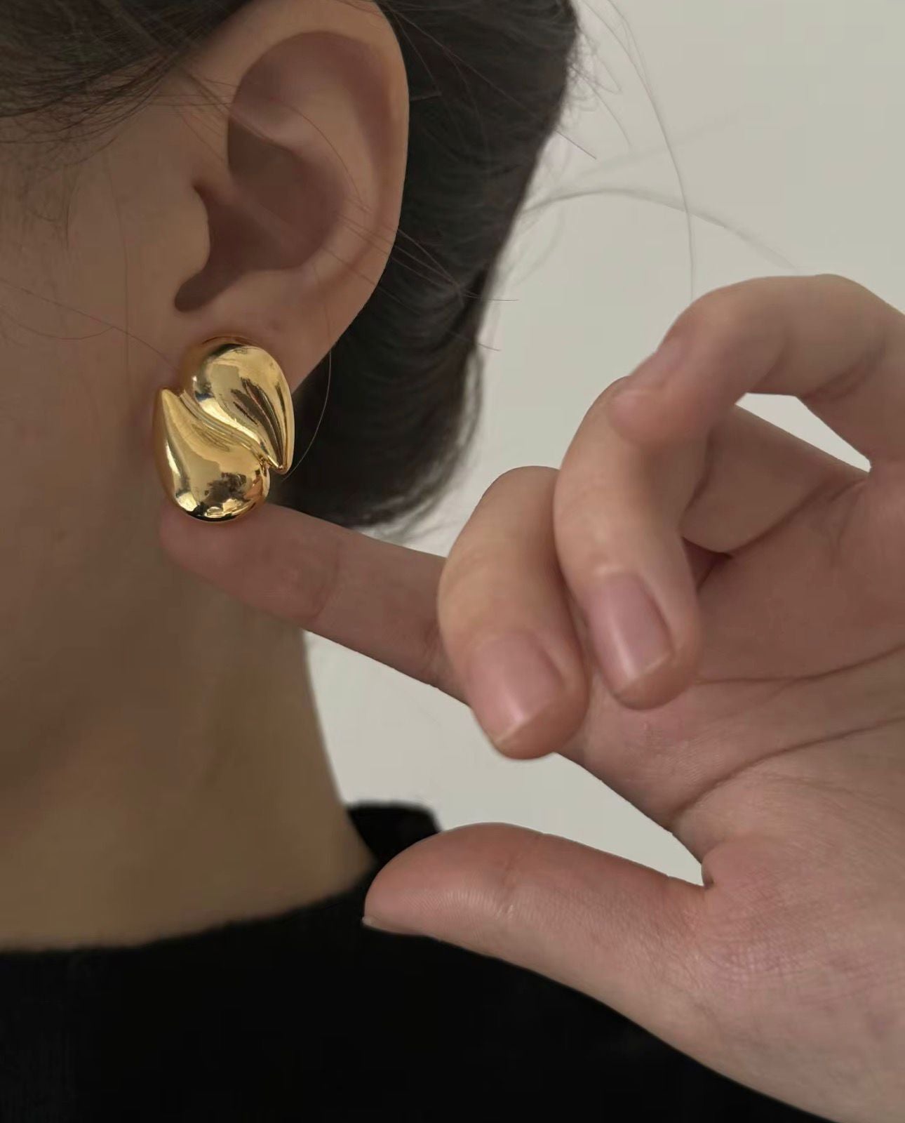 Pendiente Oro 18K Elegante